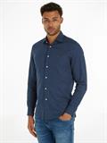 CL-W OXF CIRCLE PRINT SHIRT RF navy