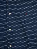 CL-W OXF CIRCLE PRINT SHIRT RF navy