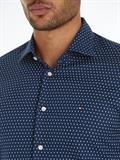 CL-W OXF CIRCLE PRINT SHIRT RF navy