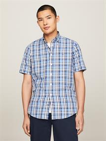 CL-W OXFORD MULTI GINGHAM RF S/S white - misty coast - multi