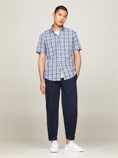 CL-W OXFORD MULTI GINGHAM RF S/S white - misty coast - multi