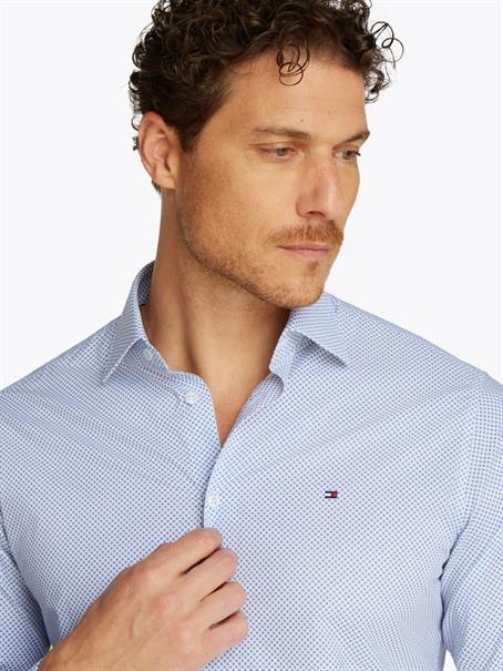 CL-W SMALL PRINT RF SHIRT JHN optic white - verona blue