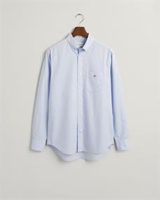 Classic Regular Fit Popeline Hemd light blue