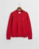 Classic Rundhalspullover aus Baumwolle ruby red