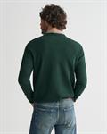 Classic Rundhalspullover aus Baumwolle tartan green