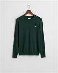 Classic Rundhalspullover aus Baumwolle tartan green