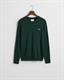 Classic Rundhalspullover aus Baumwolle tartan green