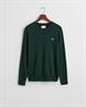 Classic Rundhalspullover aus Baumwolle tartan green