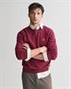 Classic Rundhalspullover aus Baumwolle wine red