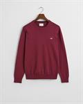 Classic Rundhalspullover aus Baumwolle wine red