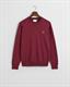 Classic Rundhalspullover aus Baumwolle wine red