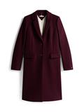 CLASSIC SB WOOL REG COAT deep burgundy