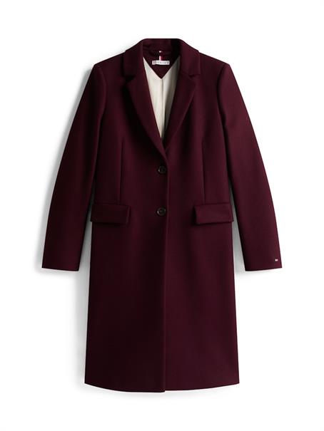CLASSIC SB WOOL REG COAT deep burgundy