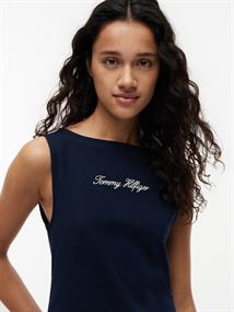 CLASSIC SCRIPT BOAT-NK TOP dark night navy