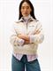 CLASSIC SCRIPT FLEECE HALF-ZIP heather oatmilk