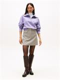 CLASSIC SCRIPT FLEECE HALF-ZIP lavender ash