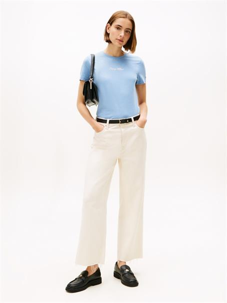 CLASSIC SCRIPT REG SS TEE brisk blue heather