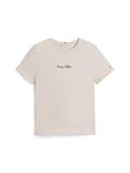 CLASSIC SCRIPT REG SS TEE heather oatmilk