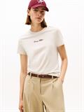CLASSIC SCRIPT REG SS TEE heather oatmilk