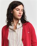 Classic Strickjacke aus Baumwolle ruby red