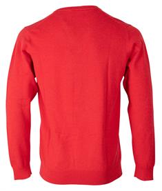 Classic V-Neck Pullover aus Baumwolle rot