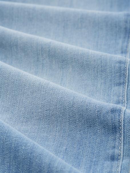 clean bleached blue denim