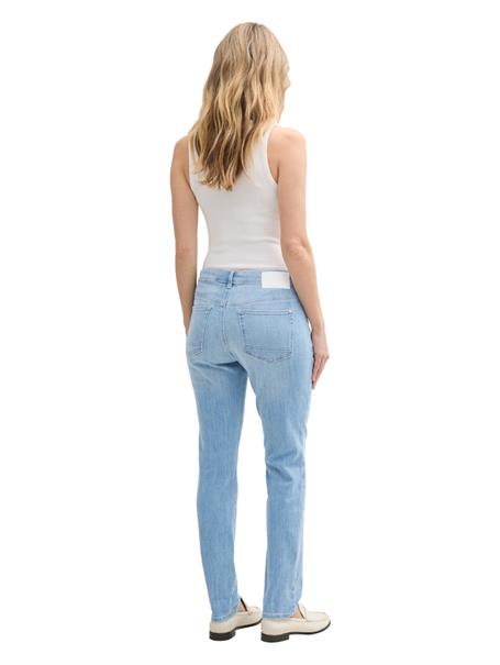 clean bleached blue denim