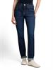 clean dark stone blue denim