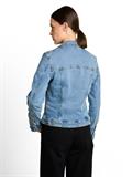clean light stone blue denim