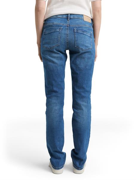 clean mid stone blue denim