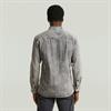 Clean slim shirt l\s sun faded graphite grey