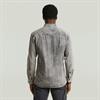 Clean slim shirt l\s sun faded graphite grey