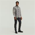 Clean slim shirt l\s sun faded graphite grey