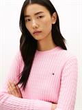CO CABLE FINE GG C-NK LS SWEATER classic pink