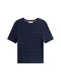 CO CABLE MID GG S/S C-NK SWT dark night navy