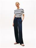 CO CABLE MID GG S/S C-NK SWT ivory silk-dark night navy stp