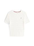 CO CABLE MID GG S/S C-NK SWT ivory silk