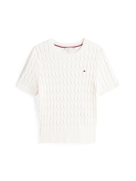 CO CABLE MID GG S/S C-NK SWT ivory silk