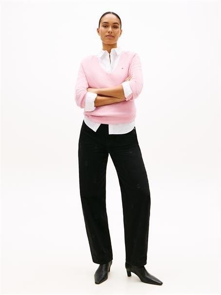 CO CARDI FINE GG LS V-NK SWT bonita pink