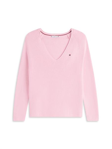 CO CARDI FINE GG LS V-NK SWT bonita pink