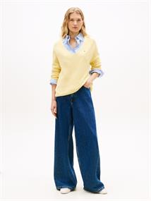 CO CARDI FINE GG LS V-NK SWT zesty yellow