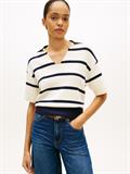 CO FULL NEEDLE POLO SS SWT big stp calico-dark n navy