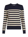 CO JERSEY STITCH C-NK LS SWT her stp dark night navy- country iv