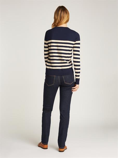 CO JERSEY STITCH C-NK LS SWT her stp dark night navy- country iv