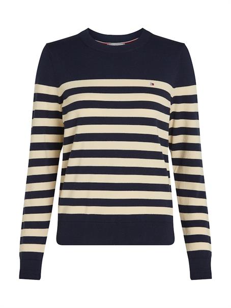 CO JERSEY STITCH C-NK LS SWT her stp dark night navy- country iv