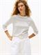 CO JERSEY STITCH C-NK LS SWT ivory silk-dark night navy fine stp