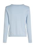 CO JERSEY STITCH V-NK SWEATER breezy blue