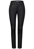 Coated Slim Fit Hose black