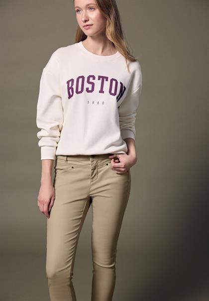 Coated Slim Fit Hose dark morn beige