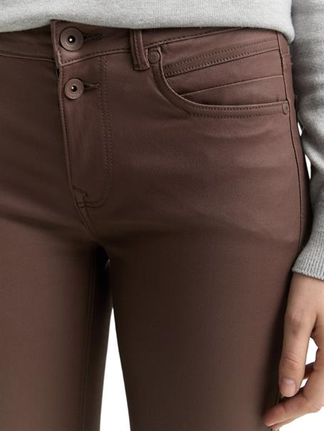 Coated TTLENE SLIM Jeans brown coated denim